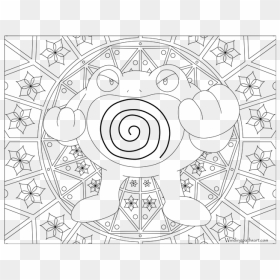 Lavitar Pokemon Coloring Pages, HD Png Download - poliwrath png
