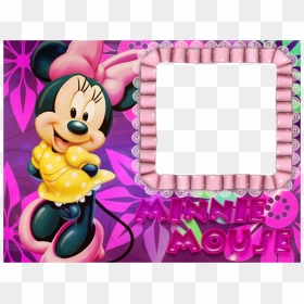 Jp Molduras Digitais - La Multi Ani Cu Minnie Mouse, HD Png Download - molduras minnie png