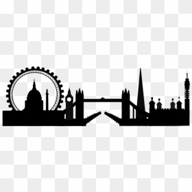 London Skyline Silhouette Png - London England Skyline Silhouette, Transparent Png - london skyline silhouette png