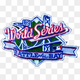 The Official Logo For The 1989 World Series Between - World Series, HD Png Download - oakland athletics logo png