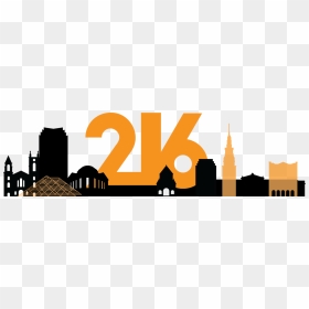216digital Cleveland Image Marketing Product - Cleveland 216, HD Png Download - la skyline png