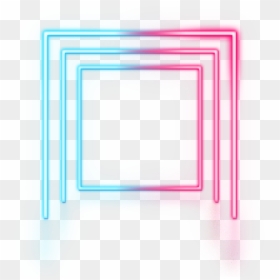 #blue #pink #lines #square #neon #glow #freetoedit - Transparent Glow Line Png, Png Download - glow line png