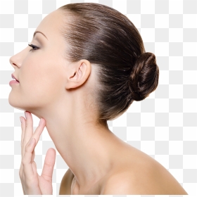 Neck Lift Model - Neck Woman, HD Png Download - model face png