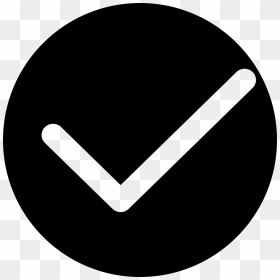 Check Mark - Circle, HD Png Download - black check mark png