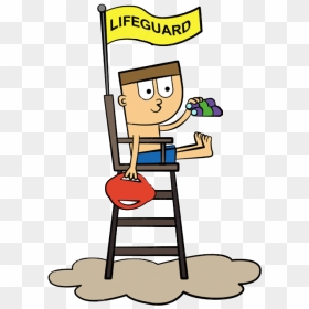 727 In Lifeguard - Lifeguard Cartoon, HD Png Download - lifeguard png