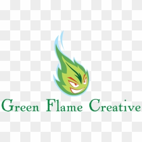 Green Flame Creative - Graphic Design, HD Png Download - green flame png