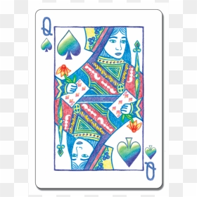 Picture - Iskambil Kartı Kız Maça, HD Png Download - queen of hearts card png