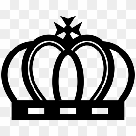Royal Crown Of Elegant Vintage Design - Crown Queen Logo, HD Png Download - elegant png