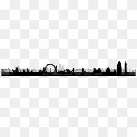 Silhouette, HD Png Download - london skyline silhouette png
