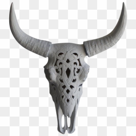Texas Longhorn Bison Skull Bull - Cattle, HD Png Download - longhorn png