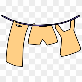 Laundry Cliparts, HD Png Download - hanging clothes png