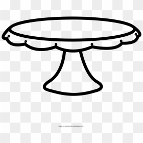 Cake Stand Coloring Page - Cake Stand Clip Art Free, HD Png Download - cake stand png