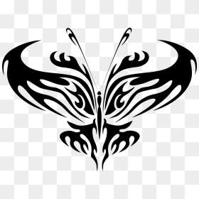 Tattoo T-shirt Polynesia Cafepress Spreadshirt - Logo Hewan Hitam Putih, HD Png Download - butterfly tattoo png