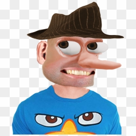Perry The Platypus Face Front, HD Png Download - perry the platypus png