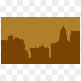 Silhouette Small Town Png, Transparent Png - london skyline silhouette png