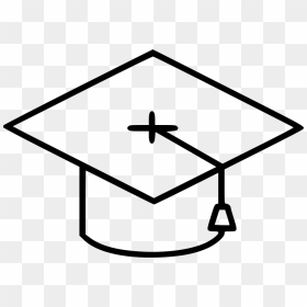 Graduation Hat - Book Png Black And White Logo, Transparent Png - graduation hat icon png