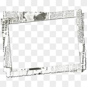 #ftestickers #frame #borders #newspaper #vintage #retro - Newspaper Border Clip Art, HD Png Download - retro frame png