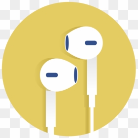 Earbuds-01 - Circle, HD Png Download - youtube circle icon png