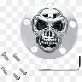 Transparent 3d Skull Png - Harley-davidson, Png Download - chrome skull png
