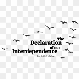 The Declaration Of Our Interdependence - Flock, HD Png Download - declaration of independence png