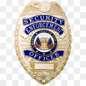 Badge Holder With Belt Clip , Png Download - Security Enforcement Officer Badge, Transparent Png - security badge png