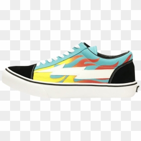 Skate Shoe, HD Png Download - green flame png