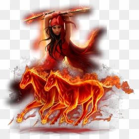 #elektra #fire #horses - Png Ateş Ve Kadın, Transparent Png - elektra png