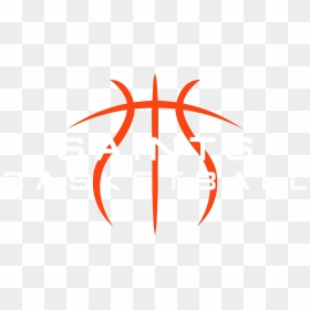 Basket Logo White Background, HD Png Download - basketball outline png