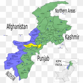 Fata And Kpk Map, HD Png Download - vhv