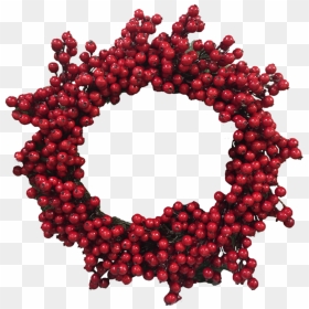Berry - At - 43 - Images Sylvia Garrison - Red Christmas Reef Png, Transparent Png - christmas wreath png transparent