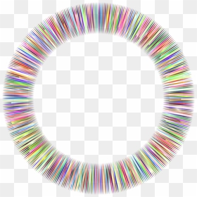 Line,circle,borders And Frames - Colorful Border Clipart Png, Transparent Png - glow line png