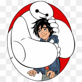 Clip Art Of Baymax Hugging Hiro From Big Hero 6 - Baymax Big Hero 6 Clipart, HD Png Download - baymax png