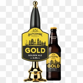 Gold - Butcombe Original Beer, HD Png Download - gold bottle png