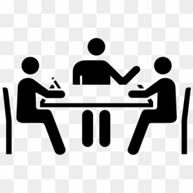 Meeting Clipart White Background - Icone Salle De Réunion, HD Png Download - meeting icon png