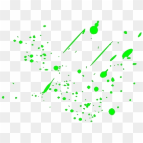 Green Paint Splatter Transparent Background, HD Png Download - green splatter png