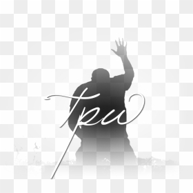 Silhouette Of Man Kneeling, HD Png Download - praise and worship png