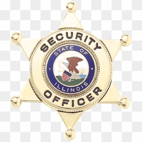 Semi-custom Security Officer Six Point Star - Emblem, HD Png Download - security badge png