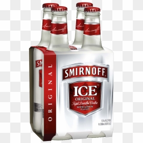 Smirnoff Ice Red Bottles 300ml 4 Pack - Smirnoff Ice Red, HD Png Download - smirnoff png