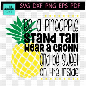 Free Svg File Pineapple Quote Svg, HD Png Download - pineapple silhouette png