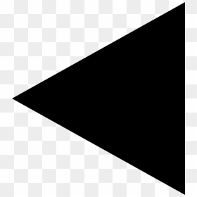 Triangle Left - Black Triangle With No Background, HD Png Download - traingle png