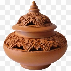 Incense Burner Png - Carving, Transparent Png - clay png