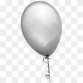 Balloon Gray Clipart - Grey Balloons Clip Art, HD Png Download - silver balloons png