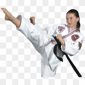 Taekwondo Drawing Karate Uniform - Taekwondo Girls High Kick, HD Png Download - taekwondo png