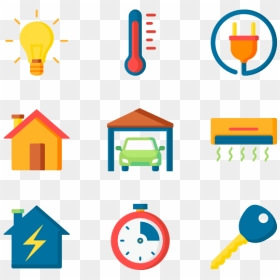 Home Automation Icons Clipart Graphic Royalty Free - Home Automation Clipart, HD Png Download - temperature icon png