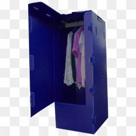 Wardrobe Box Hire Open With Clothes Hanging - Wardrobe, HD Png Download - hanging clothes png