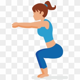 Squat Vector Transparent - Squat Cartoon, HD Png Download - squat png