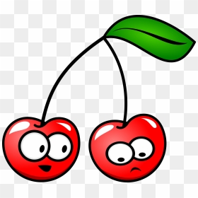 Cartoon Clip Art At Clker Com Vector - Cartoon Cherries With Faces, HD Png Download - cherry vector png