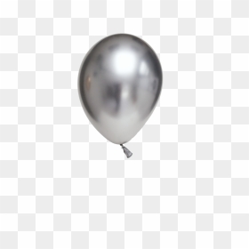Chrome Balloon Silver Png, Transparent Png - silver balloons png