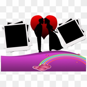 Molduras Para Fotos Namorados Gratis Photoshop Online - Love, HD Png Download - moldura png gratis