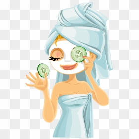 Spa Cartoon Cliparts - Beauty Day Clipart, HD Png Download - eyes cartoon png